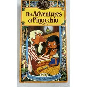The Adventures Of Pinocchio VHS 1989 Kids Klassics Classic Video Movie 2513